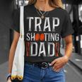 Shotgun Skeet Trap Clay Pigeon Shooting Dad Father Vintage T-Shirt Gifts for Her