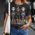 Skull Dance Autism Awareness Mom Dad Kids Autism Unisex T-Shirt Gifts for Her