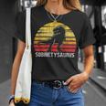 Sobrietysaurus - Sober Sobriety Anniversary Recovery Aa Na Unisex T-Shirt Gifts for Her
