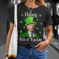 St Patricks Day Happy 4Th Of Easter Anti Joe Biden T-Shirt Gifts for Her