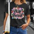 Stay Sweet Heart Candy Heart Love Happy Valentines Day T-Shirt Gifts for Her