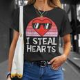 I Steal Hearts Vintage Valentines Day Cool Herat Boys Kids T-shirt Gifts for Her