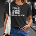 Step Dad The Man The Myth The Bad Influence Vintage T-Shirt Gifts for Her