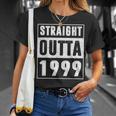 Straight Outta 1999 Vintage 22 Years Old 22Nd Birthday Gifts Unisex T-Shirt Gifts for Her