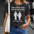 Straight Pride Proud To Be StraightIm Not Gay Unisex T-Shirt Gifts for Her