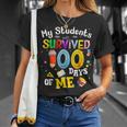 My Students Survived 100 Days Of Me 100 Days School Teachers V2 T-Shirt Gifts for Her