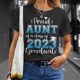 Super Proud Aunt Of 2023 Graduate Awesome Family College Unisex T-Shirt Gifts for Her