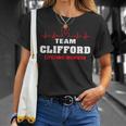 Team Clifford Lifetime Member Surname Clifford Name Unisex T-Shirt Gifts for Her