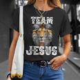Team Jesus Lion Judah Jesus Cross Lovers Christian Faith T-Shirt Gifts for Her
