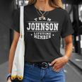 Team Johnson Lifetime Member - Proud Family Name Surname T-shirt Gifts for Her