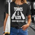Tennis Und Bier Tenniscamp Tennistrainer Tenniscamp T-Shirt Geschenke für Sie