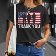Thank You American Flag Military Heroes Veteran Day T-shirt Gifts for Her
