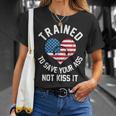 Trained To Save Your Ass Not Kiss It - Funny 911 Operator Unisex T-Shirt Gifts for Her