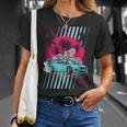 Tuner Drift Jdm Car Retro Drifting Racecar Retrowave Car Unisex T-Shirt Gifts for Her