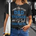 I Have Two Titles Dad And Stepdad Stepfather Father Family T-Shirt Gifts for Her