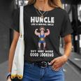 Uncle Huncle Mustache Bodybuilder Gym Workout Unisex T-Shirt Gifts for Her