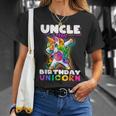 Uncle Of Birthday Unicorn Dabbing Unicorn Matching Family Unisex T-Shirt Gifts for Her
