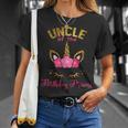 Uncle Of The Birthday Princess Floral Unicorn Unisex T-Shirt Gifts for Her