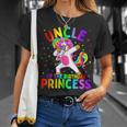 Uncle Of The Birthday Princess Girl Dabbing Unicorn Unisex T-Shirt Gifts for Her