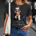 Uncle Sam I Want You To Slam Some Metal July 4Th Funny Gift Unisex T-Shirt Gifts for Her