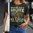 My Uncle Is A Soldier Hero Proud Army Nephew Military Family T-Shirt Gifts for Her