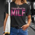 Upgraded To Milf Funny Mothers Day Gift For Hot Moms Gift For Womens Unisex T-Shirt Gifts for Her
