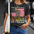 Us Veterans Day Us Army Vietnam Veteran Usa Flag Vietnam Vet T-Shirt Gifts for Her