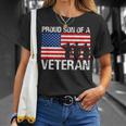 Usa United States Military Family Proud Son Of A Veteran T-Shirt Gifts for Her