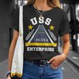 Uss Enterprise Aircraft Carrier Military Veteran T-Shirt Gifts for Her