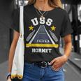 Uss Hornet Aircraft Carrier Military Veteran T-Shirt Gifts for Her