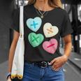 Valentines Day Hearts With Math Symbols T-Shirt Gifts for Her