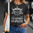 Velasquez Blood Runs Through My Veins Unisex T-Shirt Gifts for Her