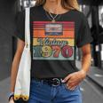 Vintage 1970 Retro Sunset Cassette Unisex T-Shirt Gifts for Her