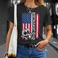 Vintage American Flag Mechanic Dad Daddy Men T-Shirt Gifts for Her
