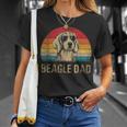 Mens Vintage Beagle Dad Beagle Dog Dad Fathers Day T-Shirt Gifts for Her