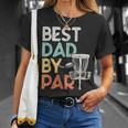 Mens Vintage Best Dad By Par Disk Golf Dad T-Shirt Gifts for Her