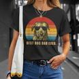 Vintage Best Dog Dad EverIrish Wolfhound T-Shirt Gifts for Her
