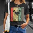 Vintage Best Pug Dog Dad Ever Gift Men Unisex T-Shirt Gifts for Her