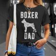 Vintage Boxer Dad Dog Daddy Boxer Father T-Shirt Gifts for Her