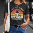 Vintage Cute Astronaut Two The Moon 2Nd Birthday Space Gift Unisex T-Shirt Gifts for Her