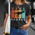 Vintage Mamasaurus Family Mama Saurus Dinosaurs Grandma Grab Unisex T-Shirt Gifts for Her