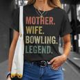 Vintage Mutter Frau Bowling Legende Retro Bowling Mom T-Shirt Geschenke für Sie