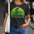 Mens Vintage Retro Best Cycling Dad Ever Mountain Biking T-Shirt Gifts for Her