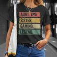 Vintage Tante Siter Gaming Legende Retro Video Gamer Tante T-Shirt Geschenke für Sie