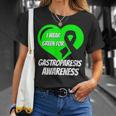 I Wear Green For Gastroparesis Awareness Mom Dad T-shirt Gifts for Her