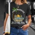 Wedding Anniversary Couple Married 52 Years Ago Skeleton T-Shirt Gifts for Her