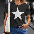 White Star On Front Unisex T-Shirt Gifts for Her