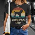 Yorkipoo Dad For Men Yorkipoo Dog Lovers Vintage Dad T-Shirt Gifts for Her