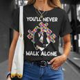 Youll Never Walks Alone Father Daughter Autism Dad Unisex T-Shirt Gifts for Her