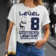 8 Jahre Level 8 Freigeschaltet Legendar T-Shirt Geschenke für Sie